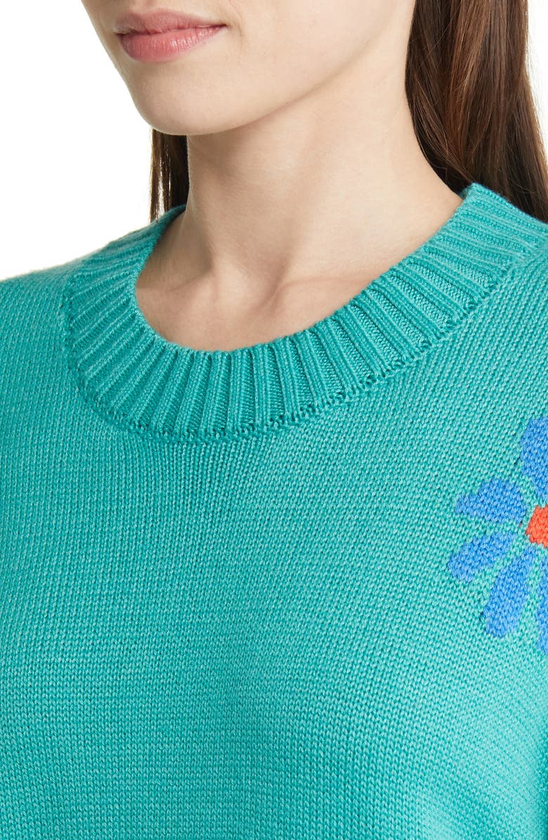 Rails Zoey Intarsia Flower Sweater, Alternate, color, Multi Flowers