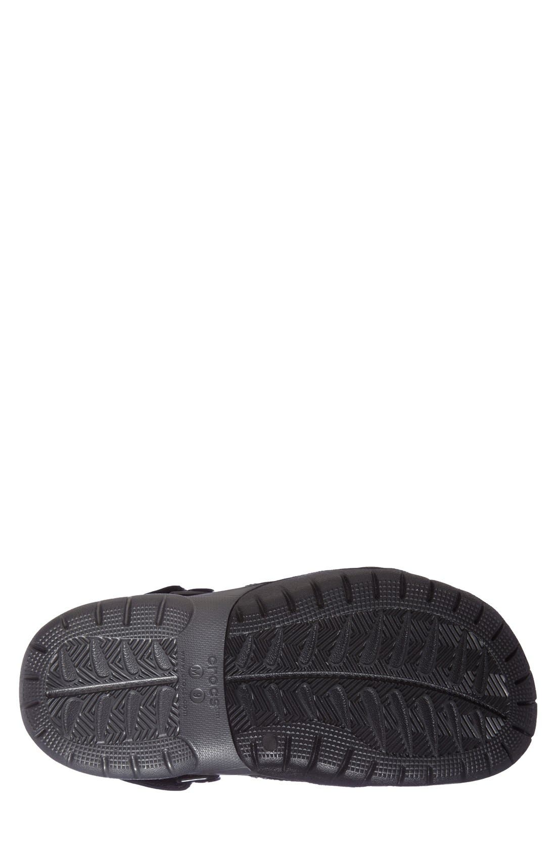 CROCS <sup>™</sup> 'Swiftwater' Leather Clog, Alternate, color, 