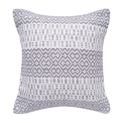 Pim Diamond Stripe Outdoor Throw Pillow, 18" x 18"