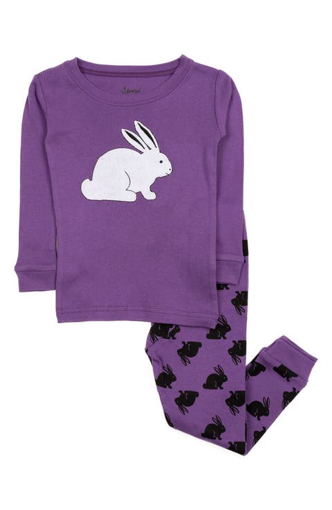 Kids Cotton Two-Piece Printed Holiday Pajamas