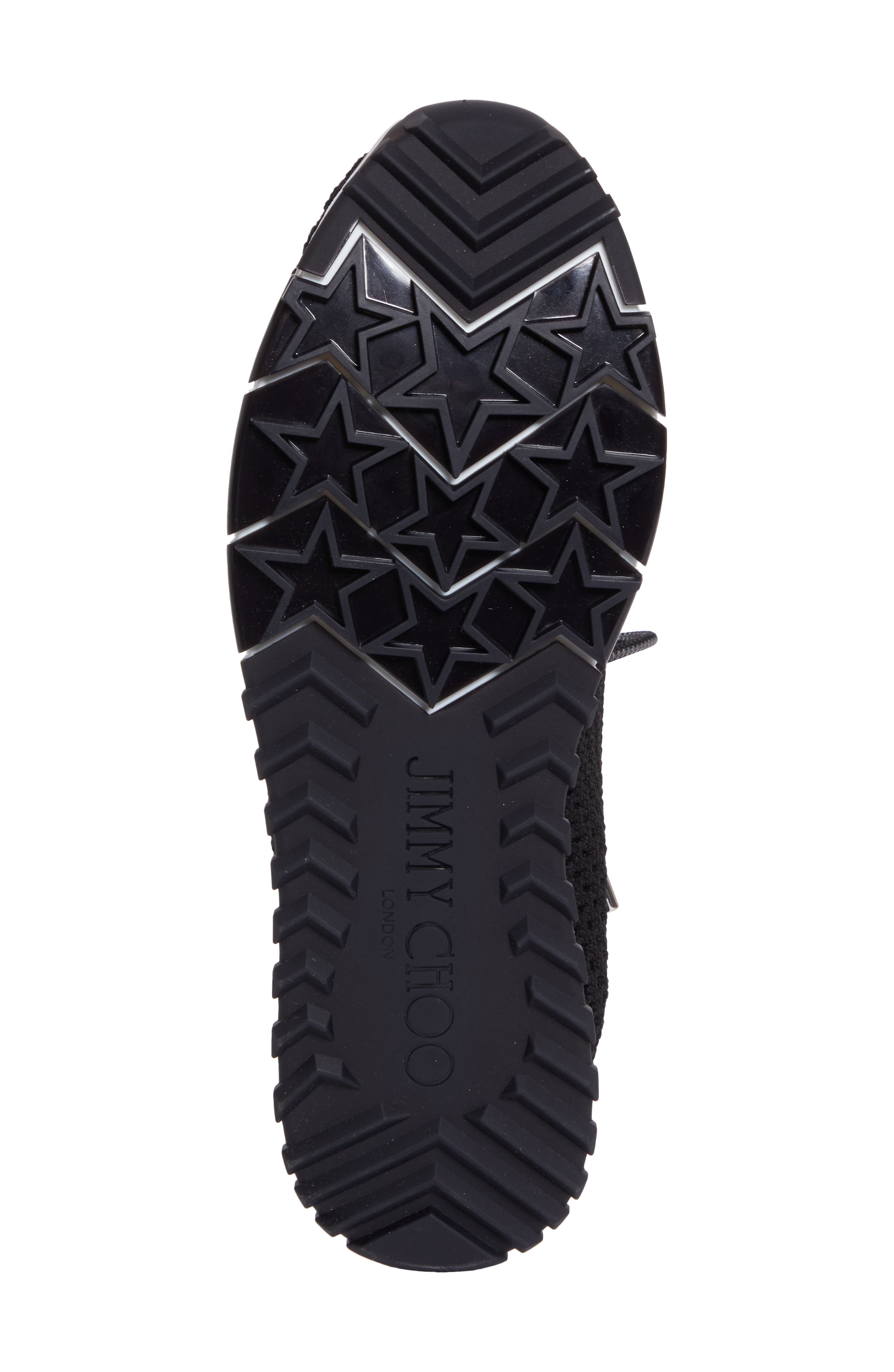 Jimmy Choo Veles Imitation Pearl Knit Sneaker, Alternate, color, X Black Mix