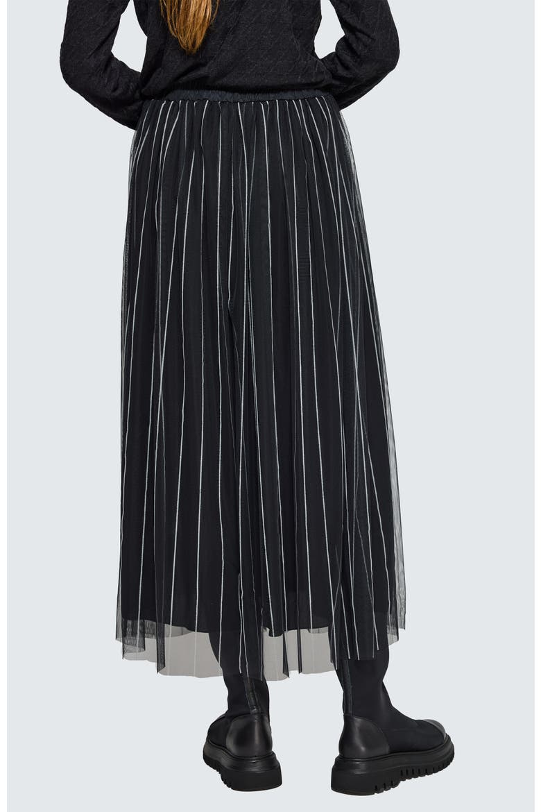 Siana Tulle Skirt, Alternate, color, Black Ecru