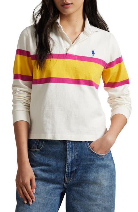 Colorblock Cotton Rugby Shirt