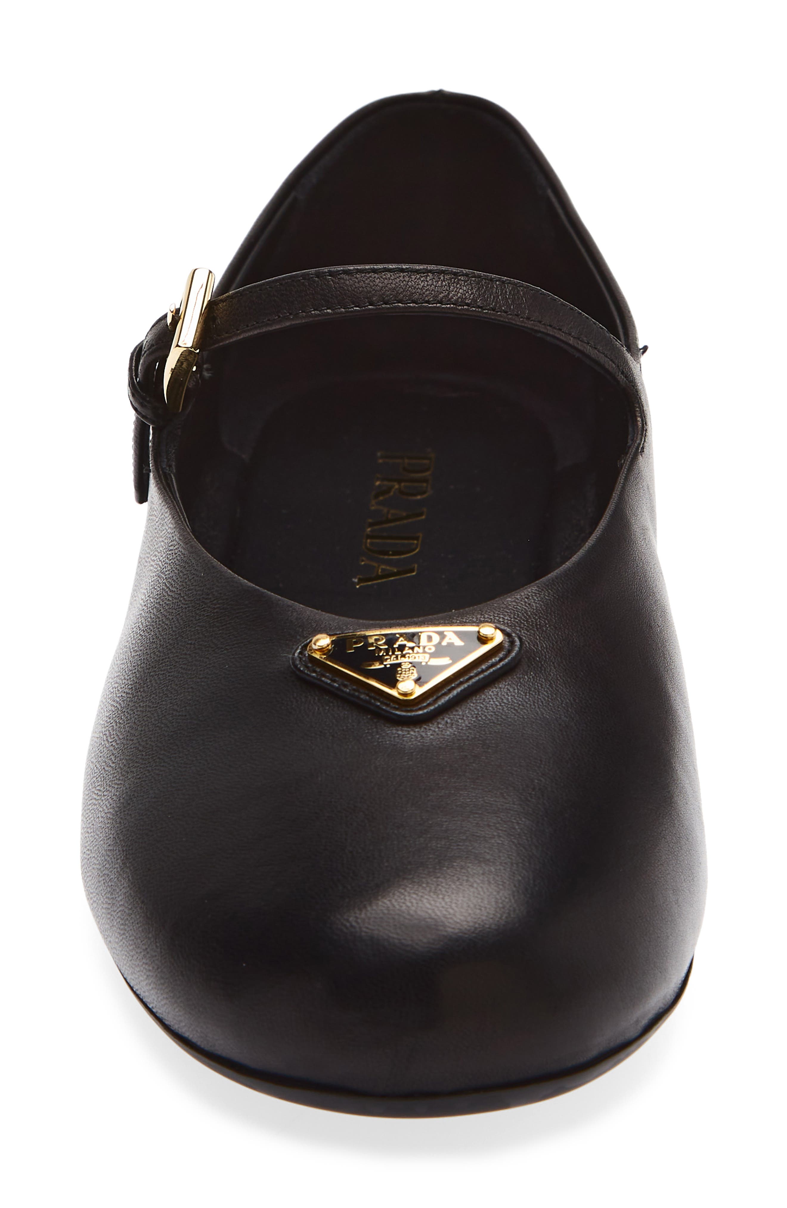 Logo Mary Jane Flat, Alternate, color, NERO