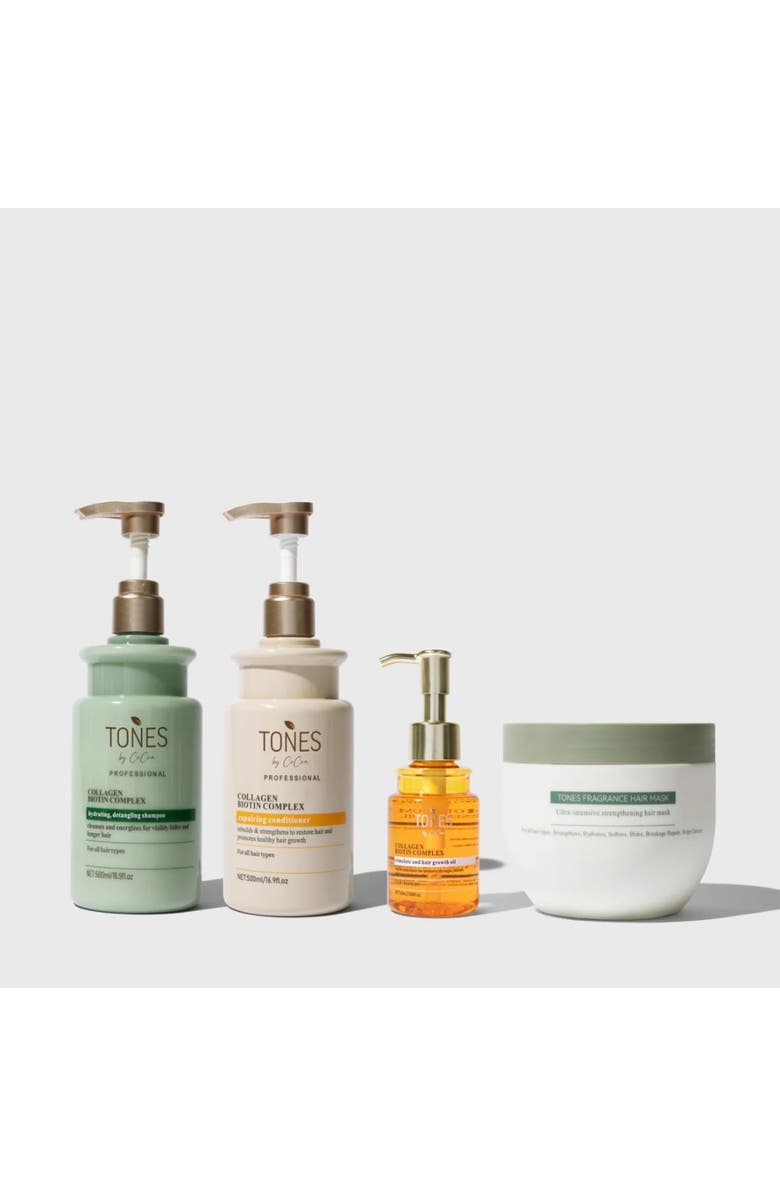 TONES by Cocoa Collagen Biotin Complex Boosting Hair Growth Kit, Main, color,