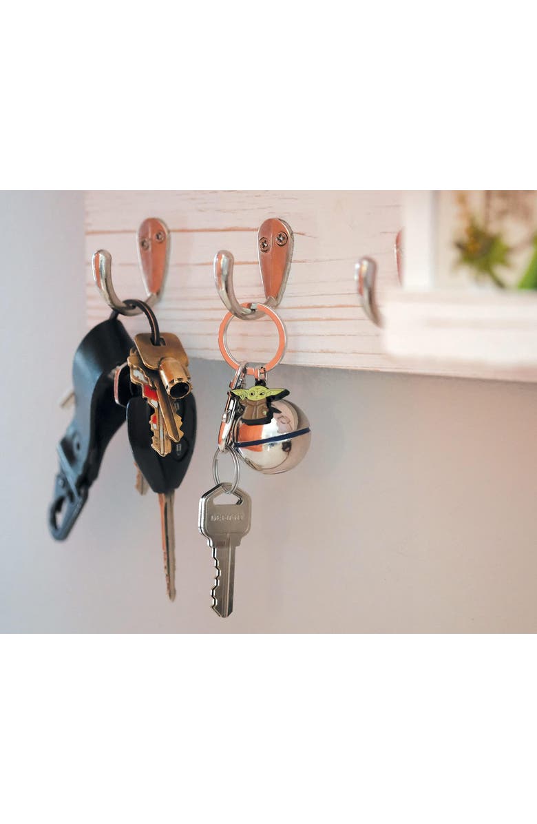 Toynk Star Wars The Mandalorian Razor Crest 3D Shifter Knob with Grogu Keychain, Alternate, color, Silver