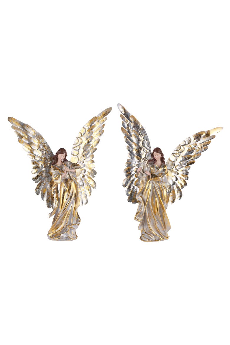 Christmas Angels, Set of 2, Main, color, Gold