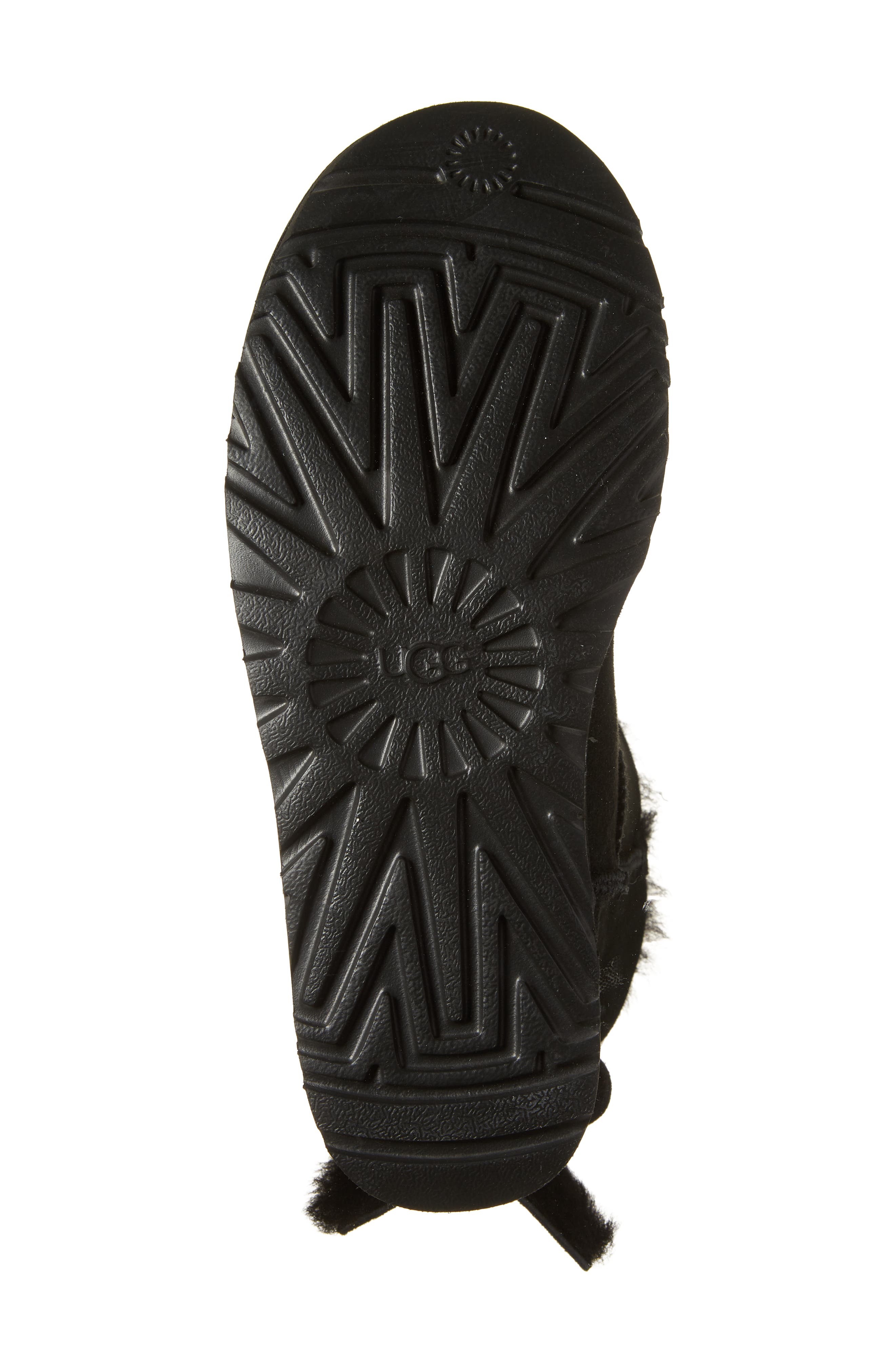UGG<sup>®</sup> Classic Heritage Bow Genuine Shearling Bootie, Alternate, color, 