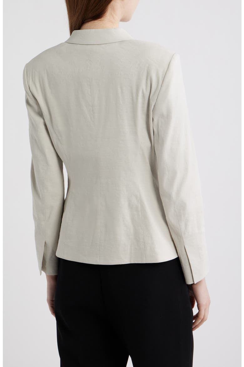 Shrunken Linen Blend Jacket, Alternate, color, WHITE CLAY