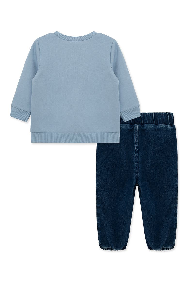 Kids' Safari Sweatshirt & Pants Set, Alternate, color, DENIM