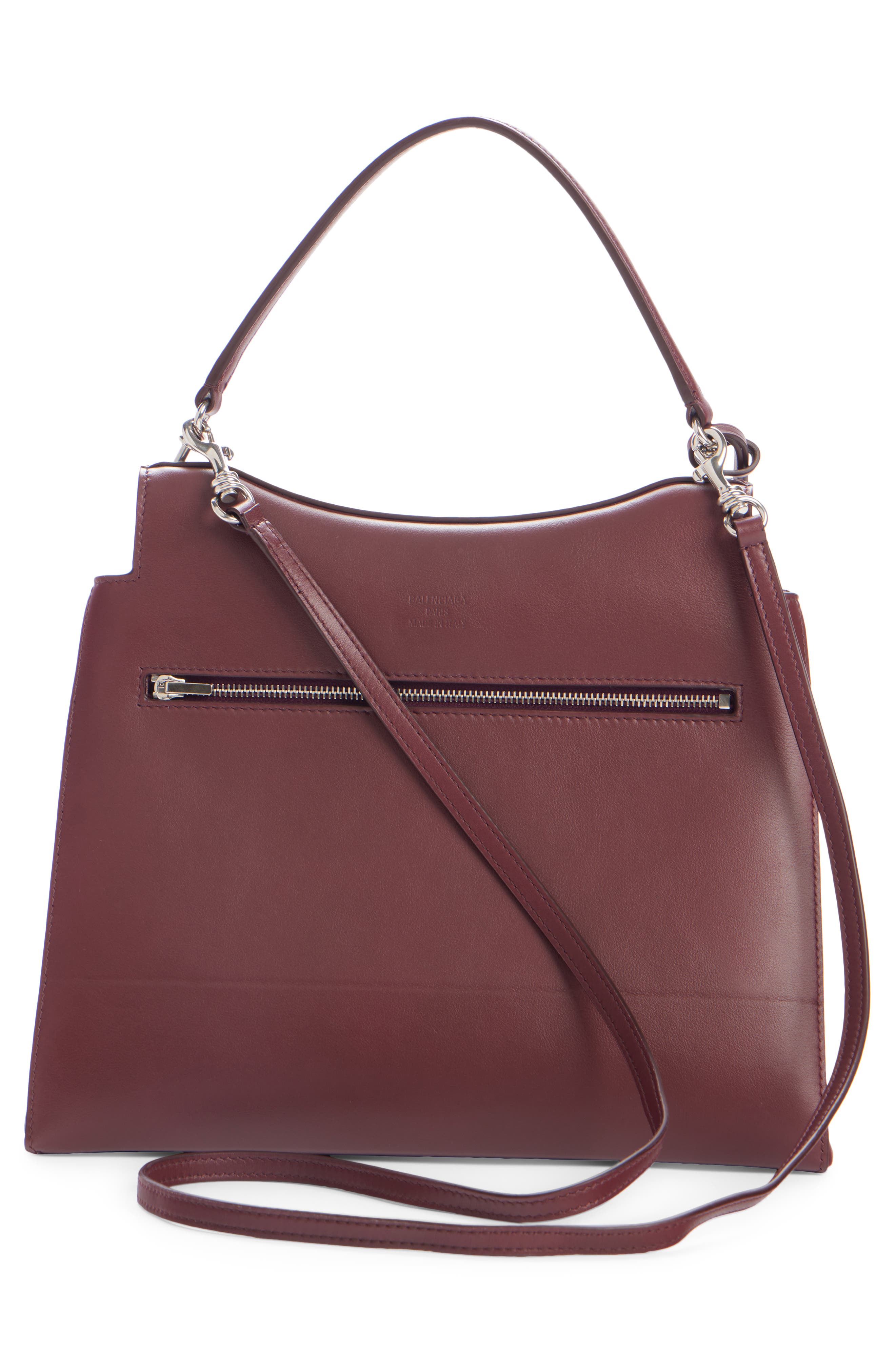 Balenciaga Medium Nano BB Leather Top Handle Bag, Alternate, color, 