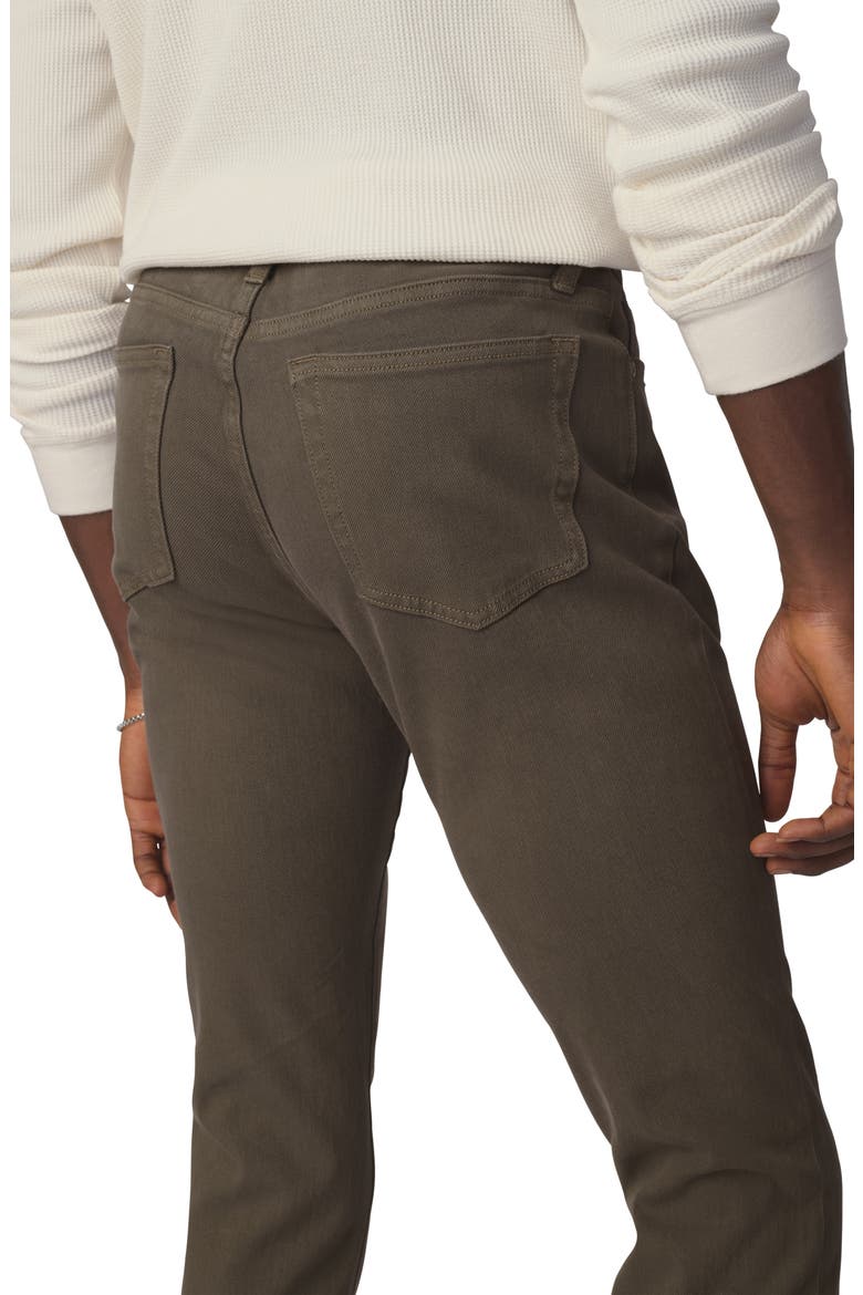 The Asher Slim Fit Twill Pants, Alternate, color, TEA LEAF