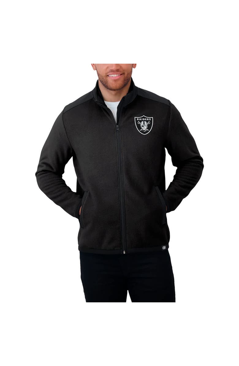 Darius Rucker Collection by Fanatics Men's Darius Rucker Collection by Fanatics Black Las Vegas Raiders Color Block Polar Fleece Full-Zip Jacket, Alternate, color, Black