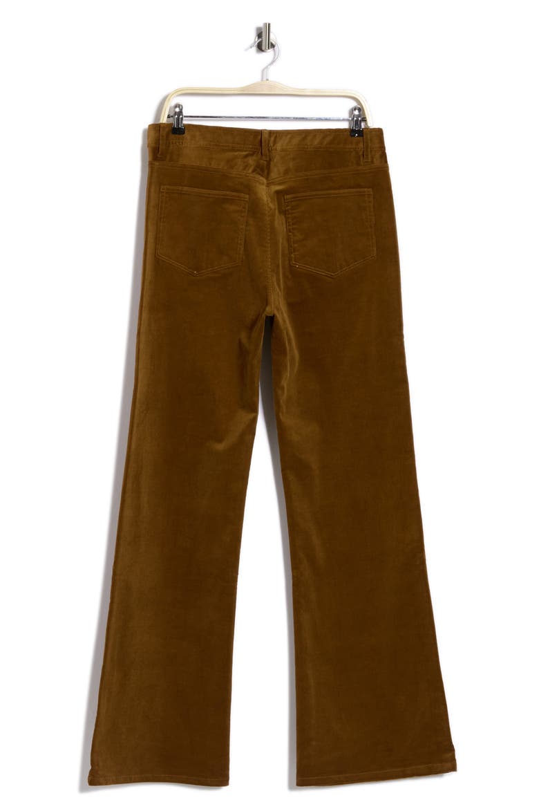 Leenah High Waist Wide Leg Corduroy Pants, Alternate, color, COGNAC