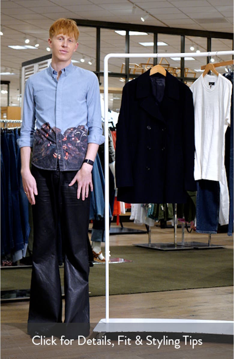 Double Breasted Wool Blend Coat, sales video thumbnail