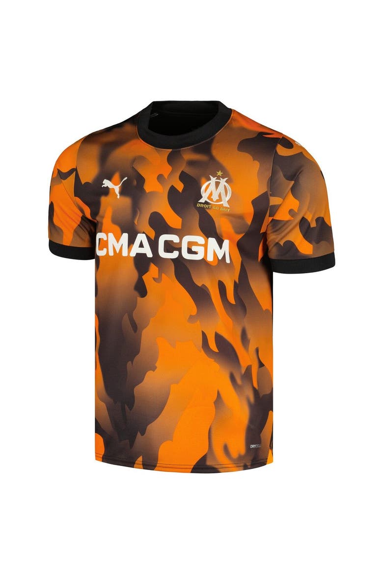 Men's Puma Orange Olympique Marseille 2023/24 Third Replica Jersey, Alternate, color, Orange