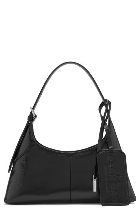 The Small Crinkle Leather Belted Sack Bag