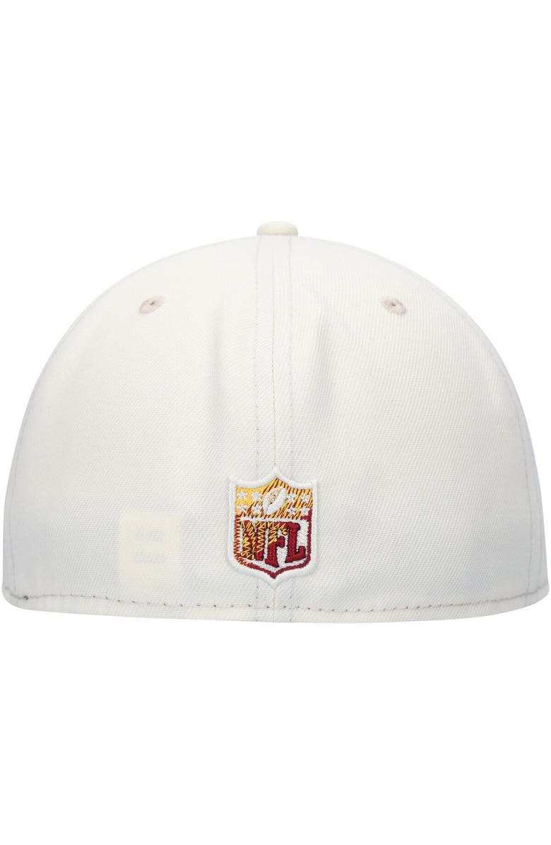 New Era Men's New Era Cream Washington Commanders Chrome Color Dim 59FIFTY Fitted Hat, Alternate, color, Cream