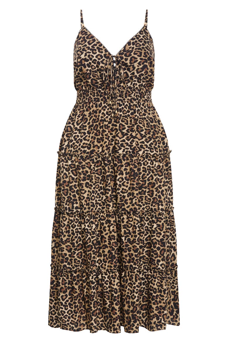 Amaya Leopard Print Maxi Dress, Alternate, color, LEOPARD