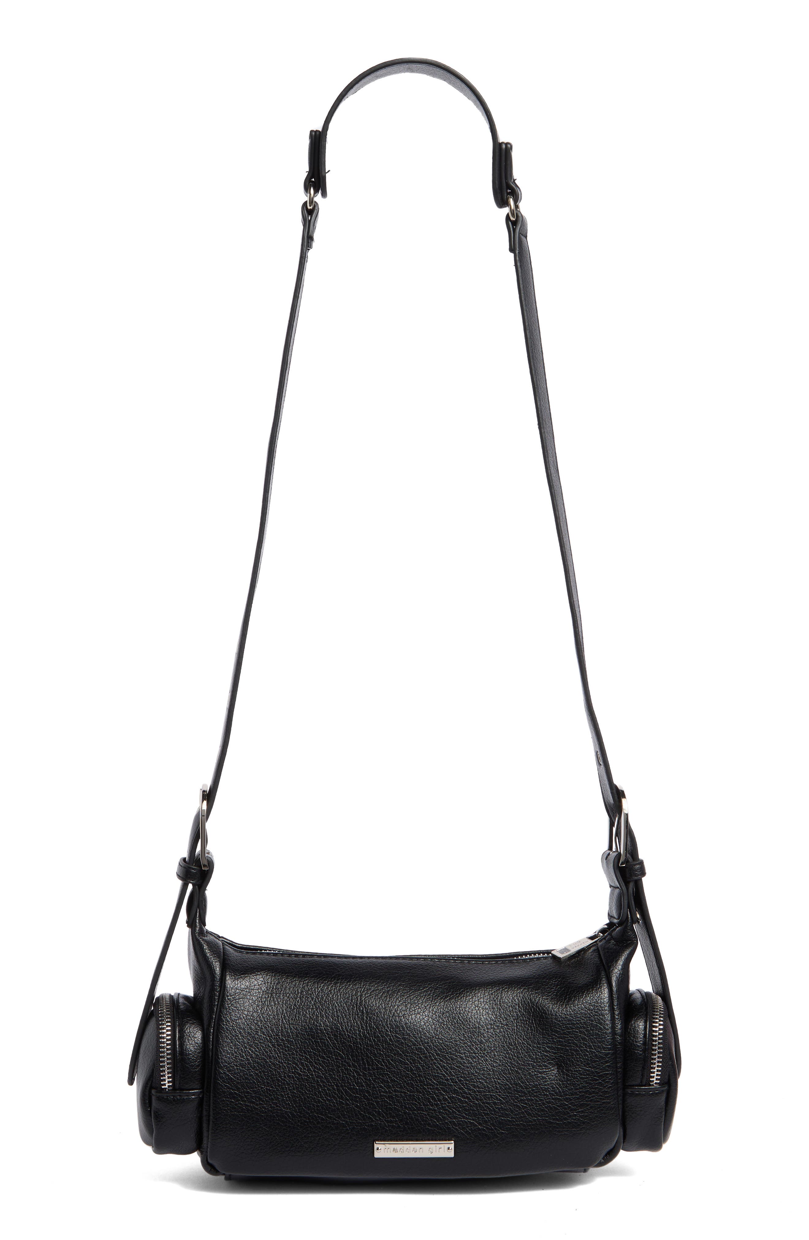 Madden Girl Convertible Shoulder Bag, Alternate, color, Black