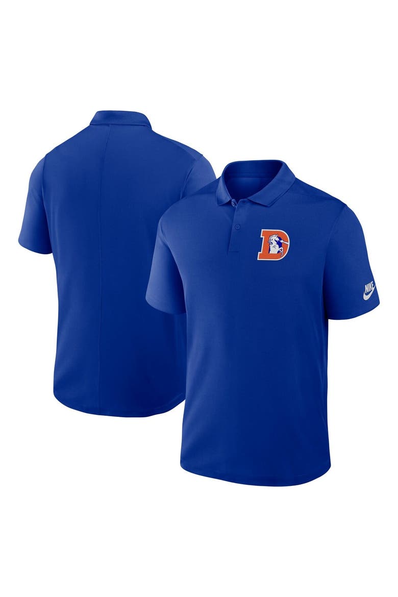 Men's Nike Royal Denver Broncos Rewind Victory Performance Polo, Main, color, Royal