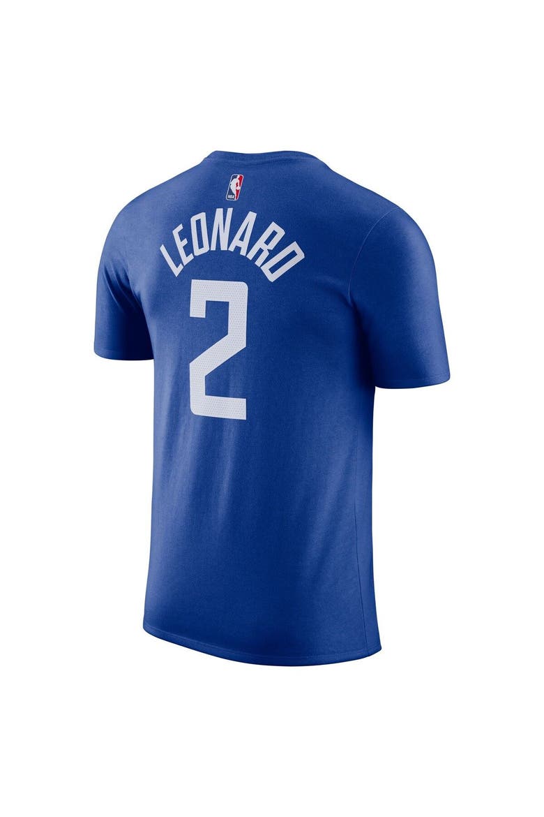 Men's Nike Kawhi Leonard Royal LA Clippers Icon 2022/23 Name & Number T-Shirt, Alternate, color, Royal