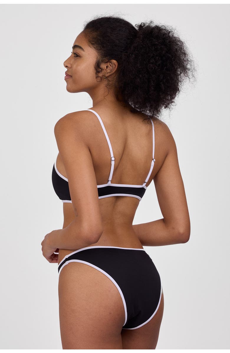 JOLYN Dina Bikini Bottom, Alternate, color, Black & White