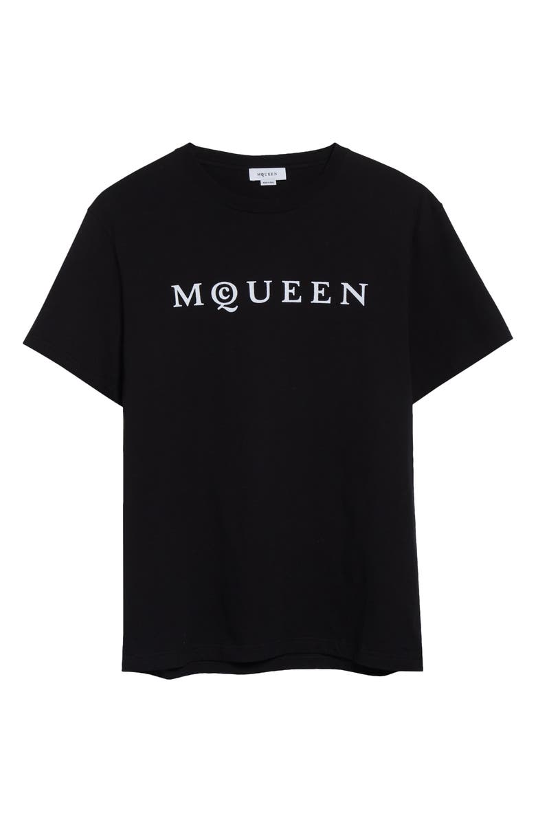 McQueen Logo Graphic T-Shirt, Alternate, color, Black/ White