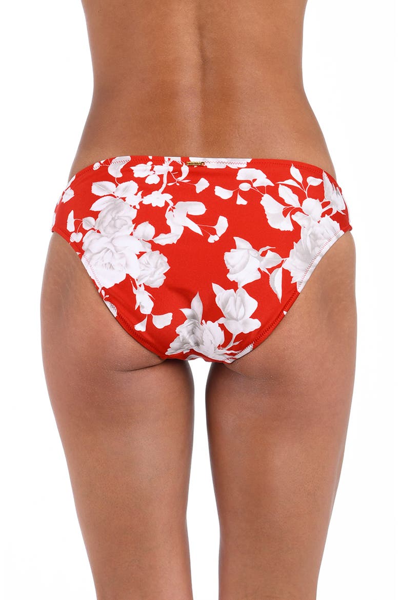 Nicole Ikebana Bikini Bottoms, Alternate, color, ROUGE