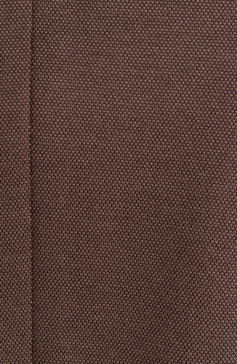 SAVILE ROW CO Brown Piqué Knit Sport Coat, Alternate, color, Brown