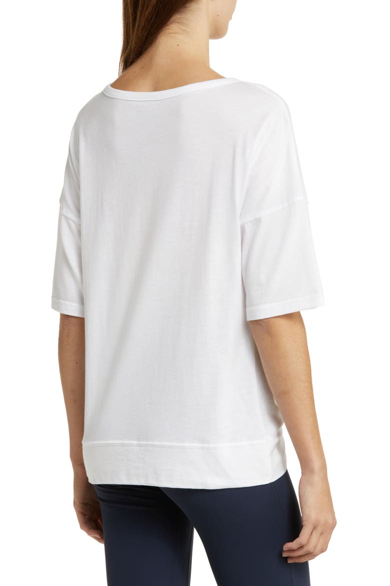 Twist Front T-Shirt, Alternate, color, WHITE