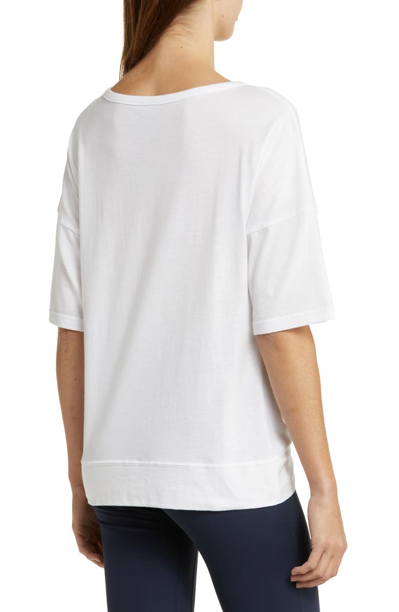 Zella Twist Front T-Shirt, Alternate, color,