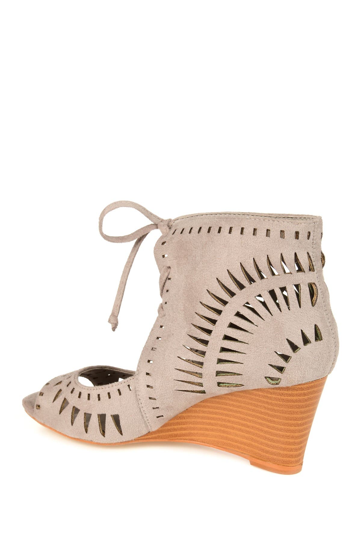 JOURNEE Zola Laser Cut Design Wedge Sandal (Women) | Nordstromrack