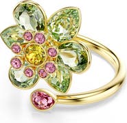 Swarovski Idyllia Crystal Flower Bypass Ring
