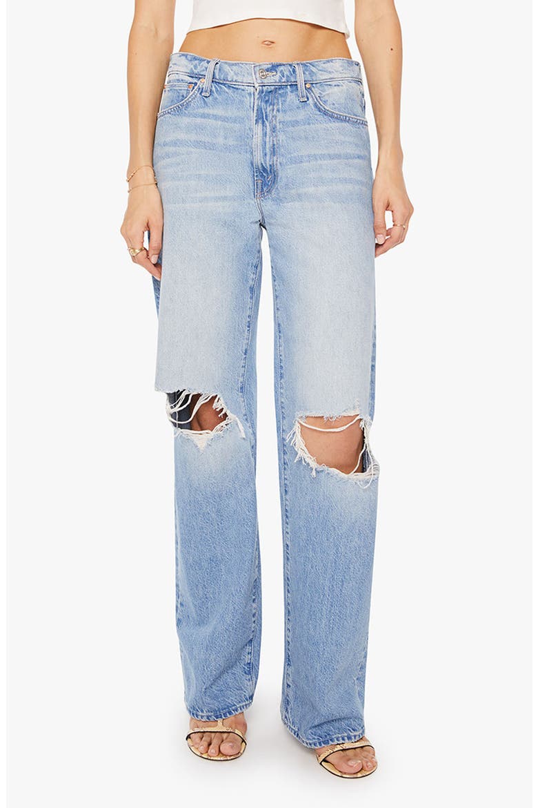 The Dodger Sneak Ripped Wide Leg Jeans, Main, color, FLORAL FRENZY