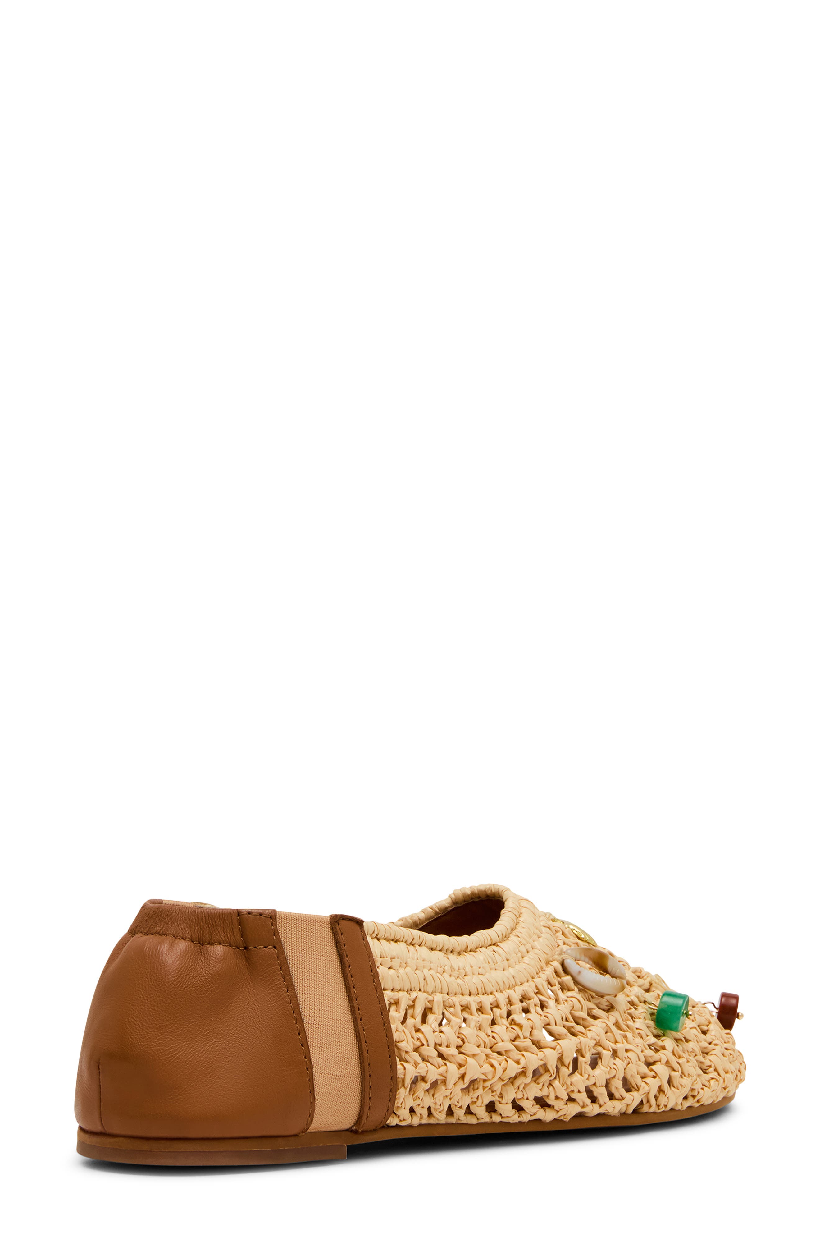 Steve Madden Meela Charm Flat, Alternate, color, Natural Raffia