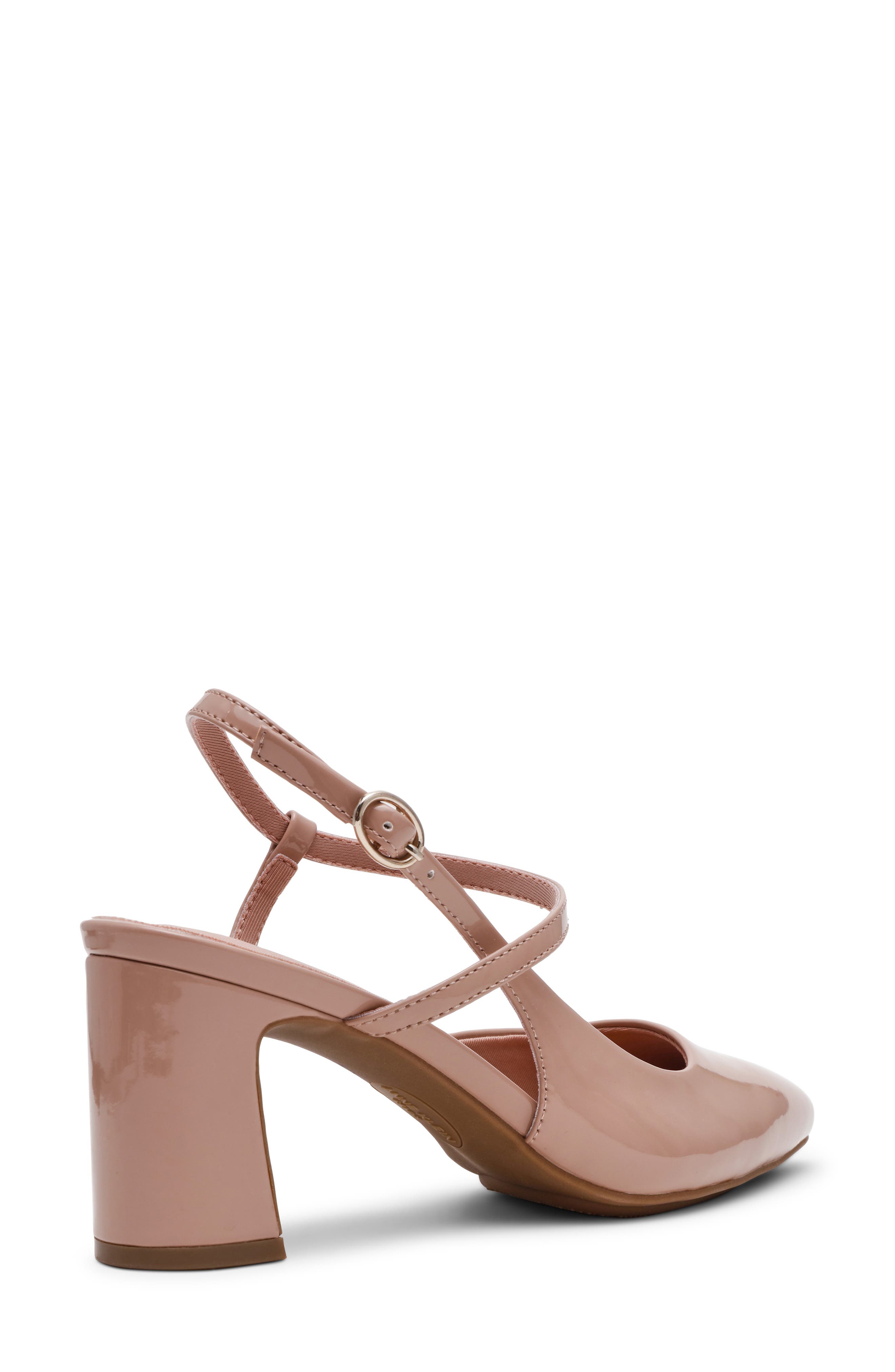 Bueles Ankle Strap Pump, Alternate, color, ALMOND PATENT