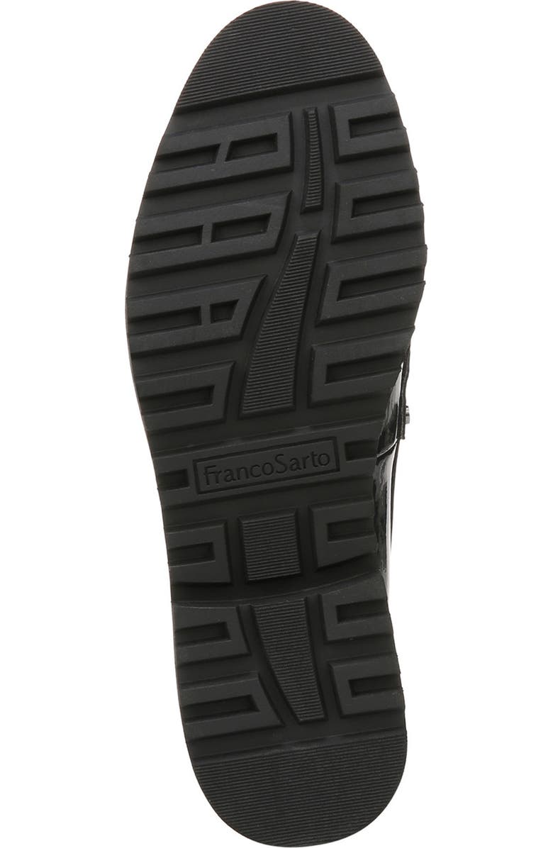 Franco Sarto Cassandra Patent Lug Sole Penny Loafer, Alternate, color, Navy