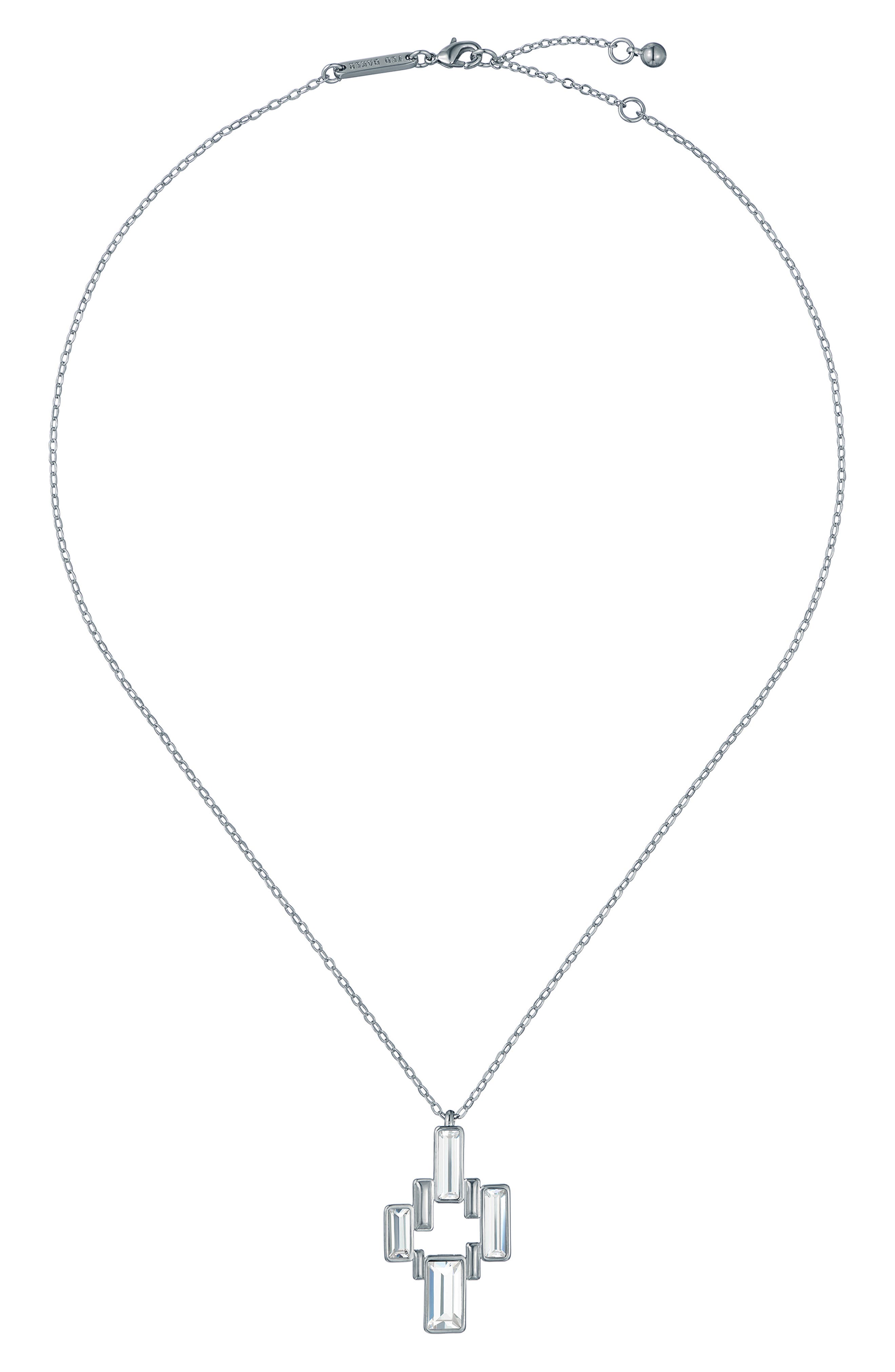 selected SILVER TONE CLEAR CRYSTAL