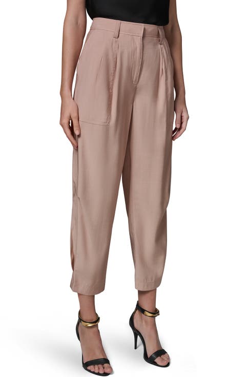 Pleated Crop Pants