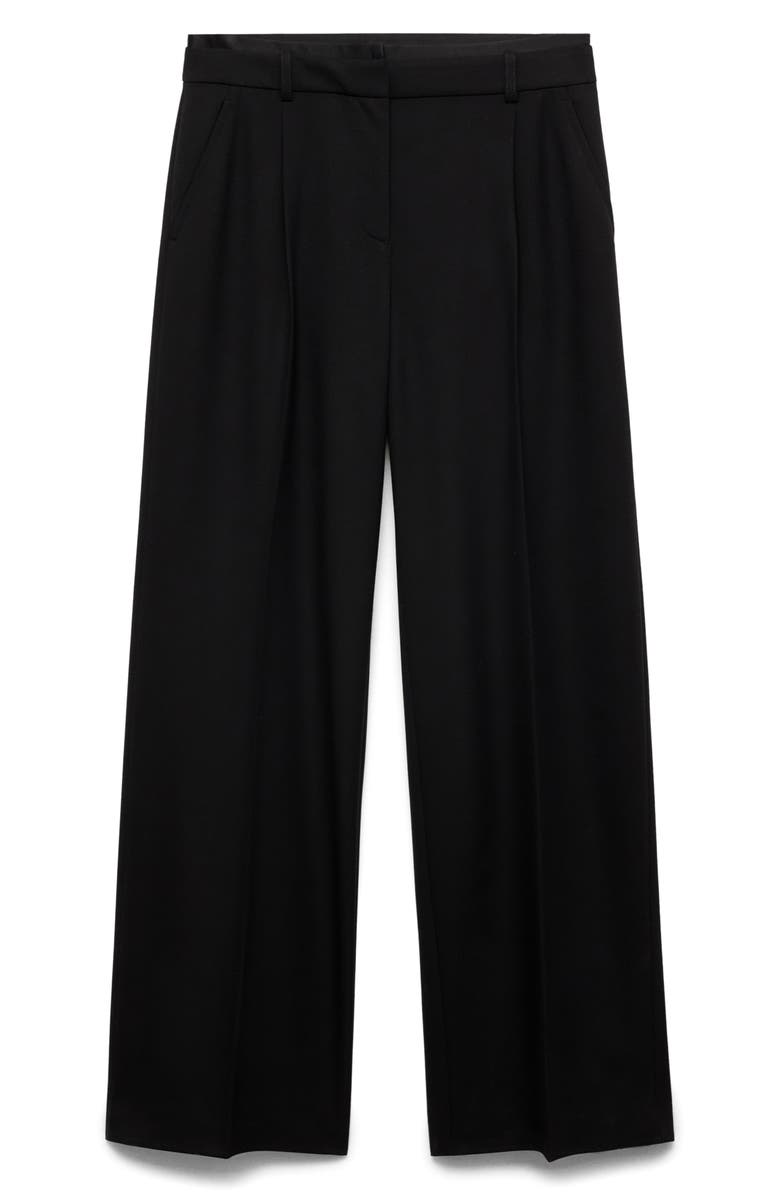 MANGO Pleated Straight Leg Pants, Alternate, color, 
