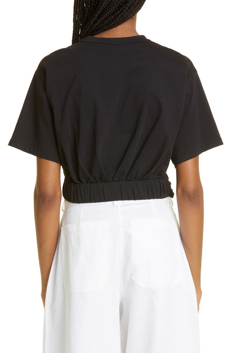 A.L.C. Mimi Gathered Crop T-Shirt, Alternate, color,