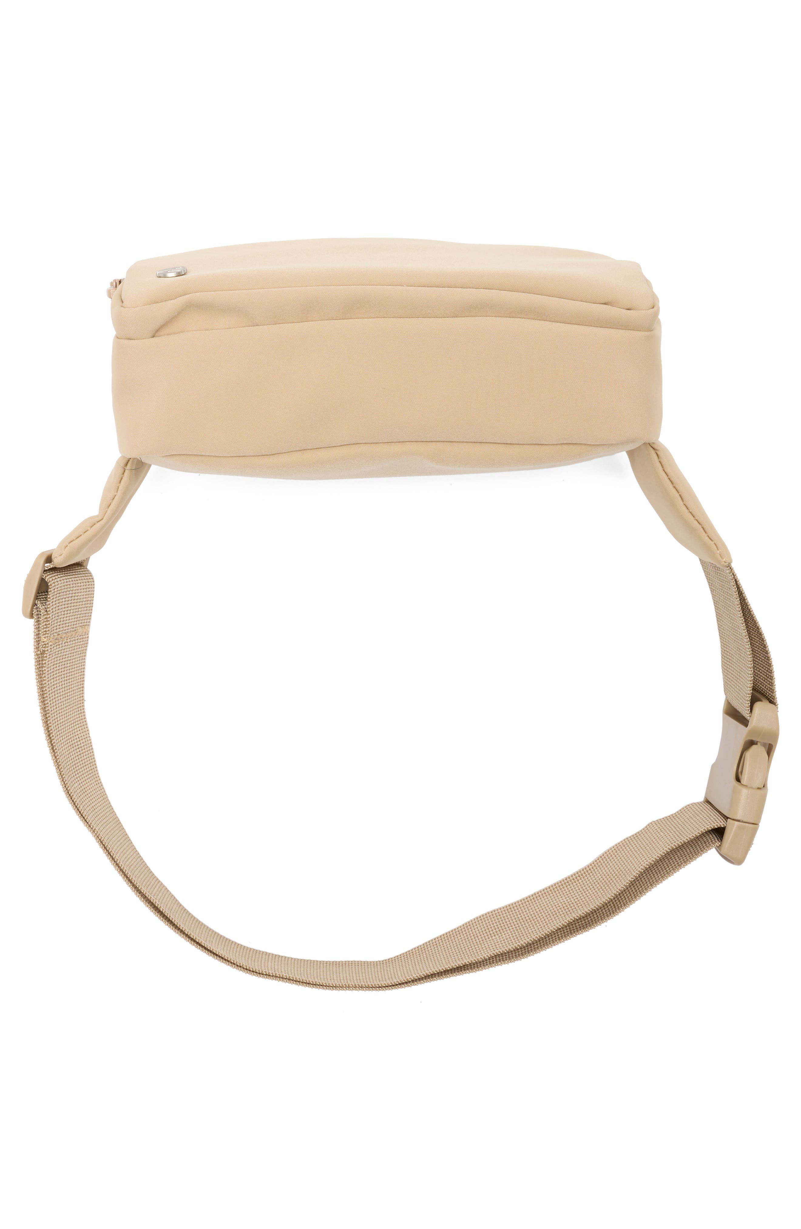 Double Zip Belt Bag, Alternate, color, TAN PORTABELLA