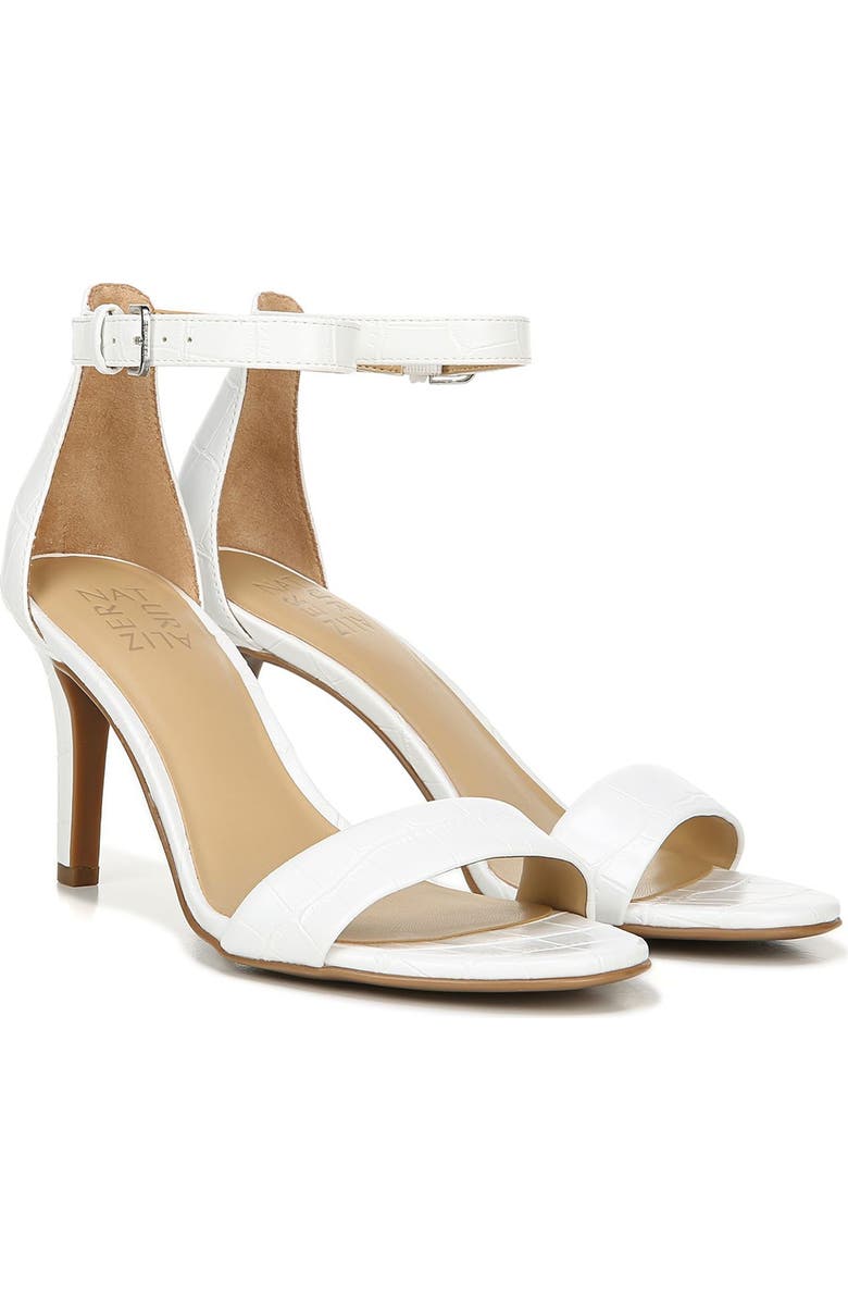 Naturalizer Leah Croc Embossed Ankle Strap Sandal, Alternate, color,