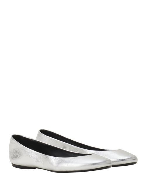Lanvin Metallic-finish Leather Ballet Flats In Multi