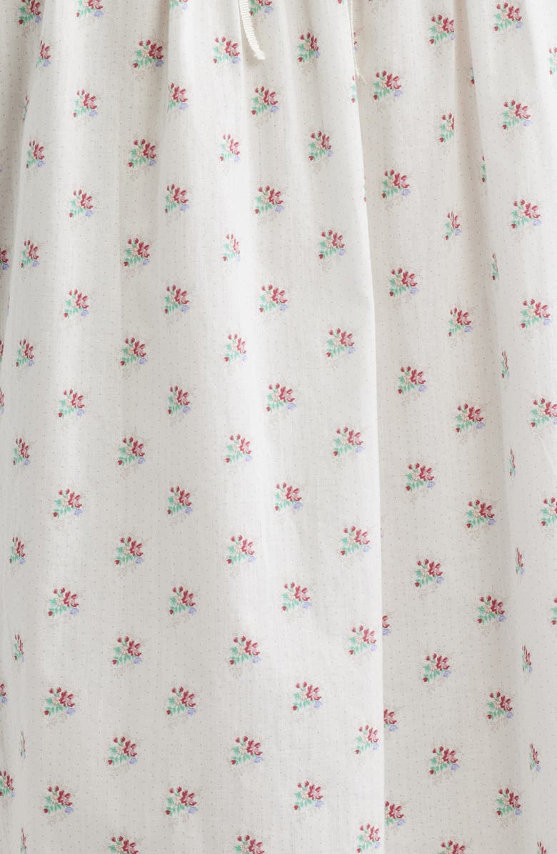 DÔEN Verity Print Smocked Yoke Dress, Alternate, color, Petit Posy Calico