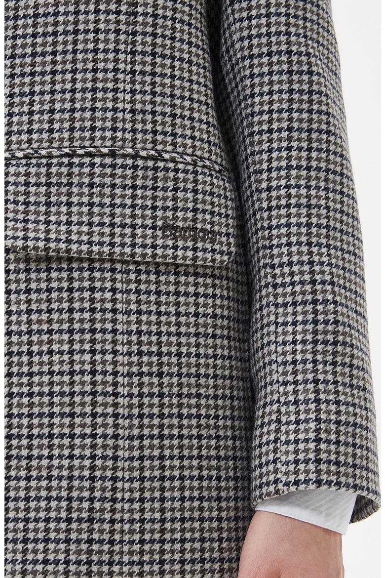 Patrisse Houndstooth Wool Blend Blazer, Alternate, color, LIGHT FAWN