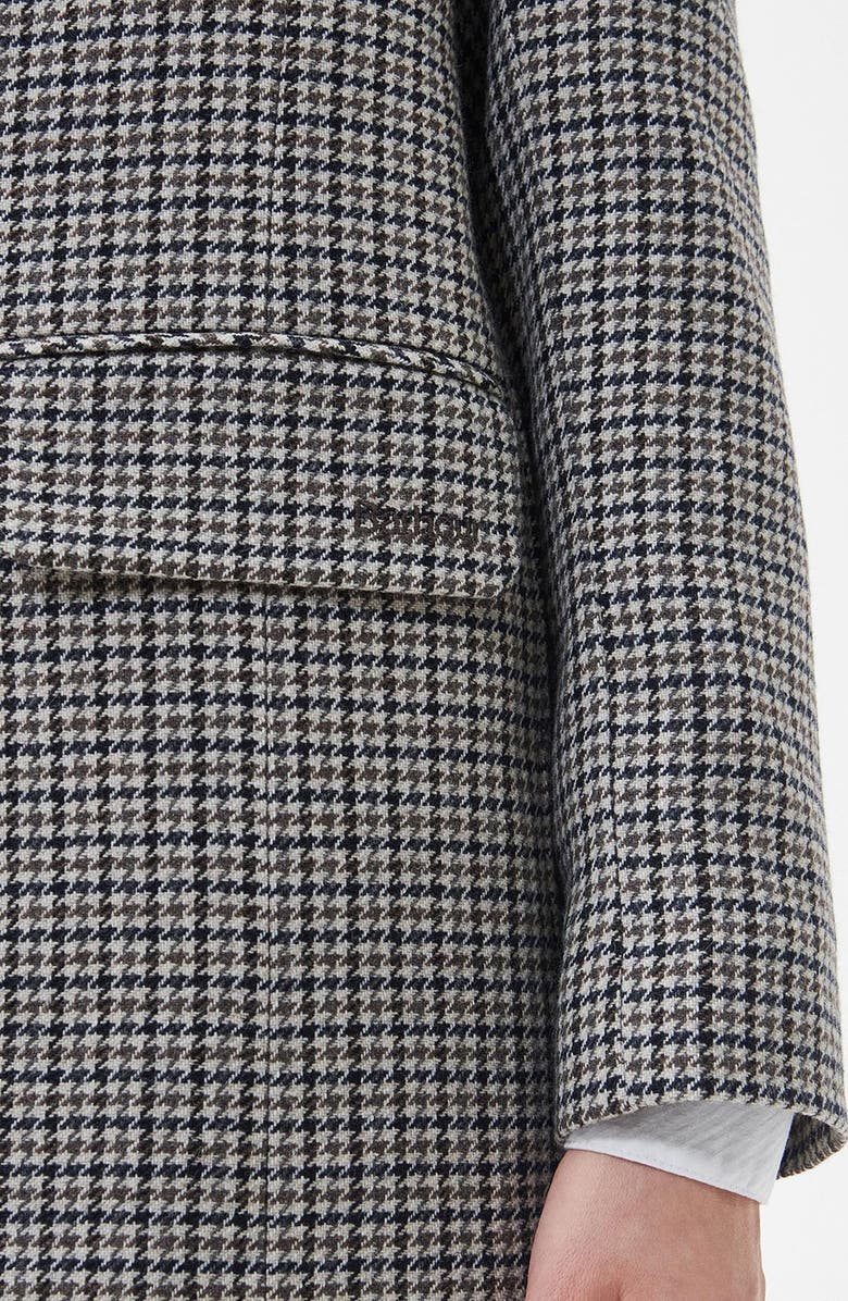 Barbour Patrisse Houndstooth Wool Blend Blazer, Alternate, color,