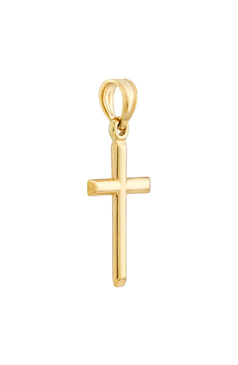 HAWLEY ST 14K Yellow Gold Bar Cross Pendant, Alternate, color,