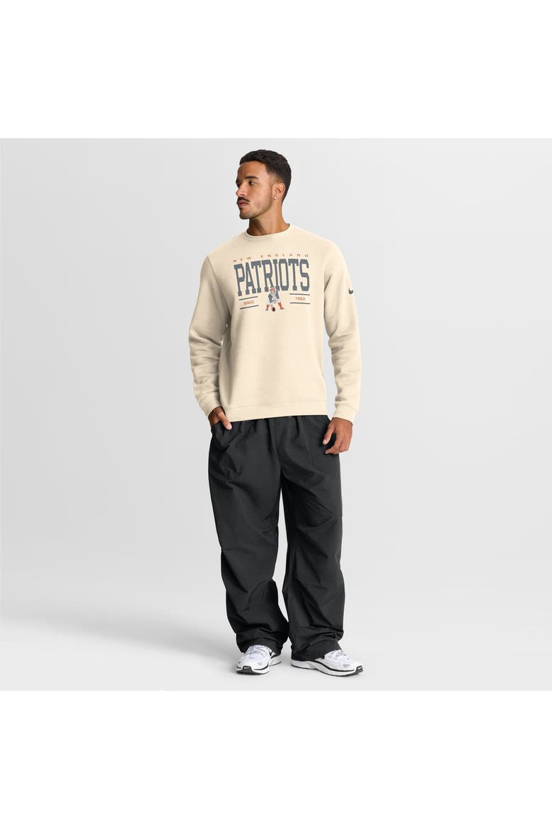 Men's Nike Natural New England Patriots Always Reppin' Club Sweatshirt, Alternate, color, Natural